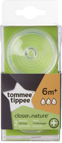 Tommee Tippee соска для антиколиковой бутылочки Close To Nature Быстрый Поток