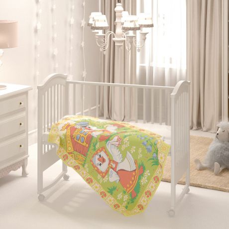 Одеяло байковое Baby Nice "Веселые гуси" D321511/11, разноцветный, 100 х 140 см