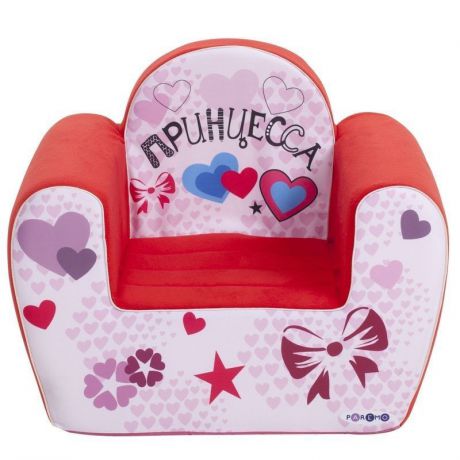 Игровое кресло PAREMO "#Принцесса", цвет: красный/сиреневый