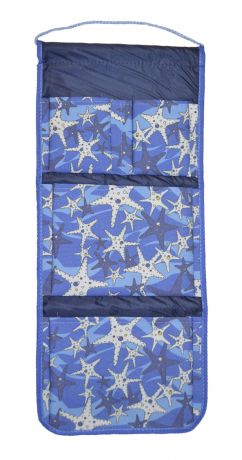 Кармашек в шкафчик для детского садика Мирти "Морские звезды", 2000047140033, синий