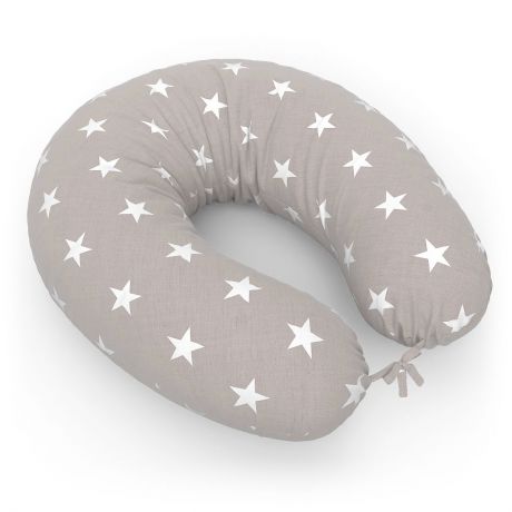 Подушка для кормящих и беременных Петербургский Уют Подушка Бумеранг + наволочка Stars Brown