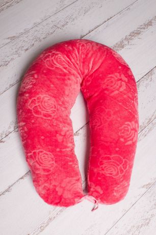 Подушка для кормящих и беременных 40 недель, цвет: коралловый, 170 см. ПБХО2-170