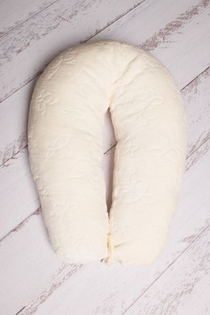Подушка для кормящих и беременных 40 недель, цвет: кремовый, 170 см. ПБХО1-170