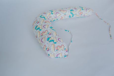 Подушка для кормящих и беременных бизиквест Бизиквест, ПД0002, "Единороги" Бумеранг, ПД0002