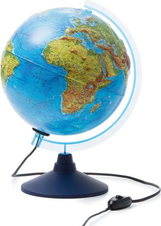 Globen Глобус Земли физико-политический рельефный с подсветкой диаметр 250 мм