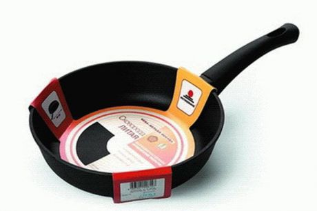 Сковорода литая Нева Металл Посуда "Традиционная" с антипригарным покрытием, диаметр 26 см. 6126