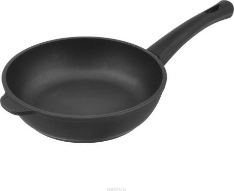 Сковорода Нева металл посуда "Комфортная" 7226к, черный, диаметр 26 см