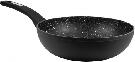 Сковорода-вок Cs-Kochsysteme "Marburg", с мраморным покрытием, цвет: черный. Диаметр 24 см