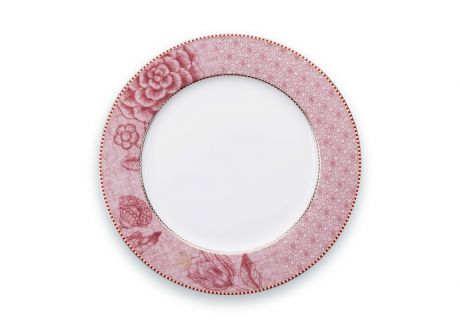 Тарелка обеденная Pip studio Spring to Life, 51.001.178, белый, розовый, диаметр 26,7 см