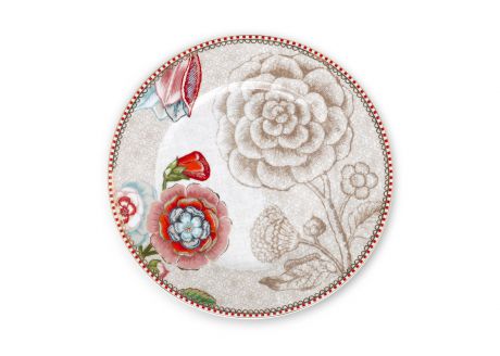 Тарелка PiP Studio Floral, 51.001.155, диаметр 17 см, 2 шт