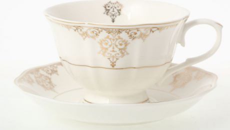 Сервиз чайный Royal Classics, 33405, белый, золотой, 200 мл, 12 предметов