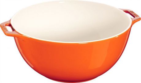 Миска "Staub", цвет: оранжевый, диаметр 25 см