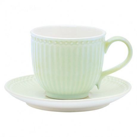 Чайная пара Greengate Alice Pale Green, STWCUPSAALI3906