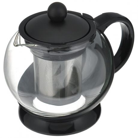 Чайник заварочный "Hans & Gretchen", с фильтром, цвет: черный, 750 мл. 14YS-8061
