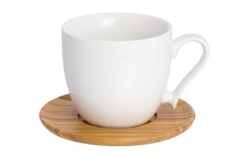 Чашка кофейная Elan Gallery Снежинка, белый, коричневый