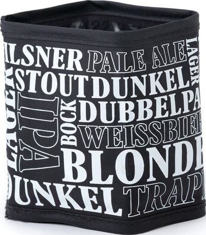 Рубашка охладительная Balvi "World of Beers", для пива, цвет: черный, 4 шт