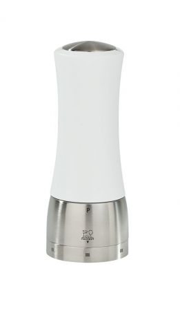 Мельница для соли Peugeot "Madras", цвет: белый, серый, высота 16 см