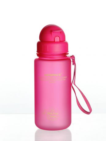 Бутылка для воды Uzspace Colorful Frosted, цвет: розовый, 400 мл