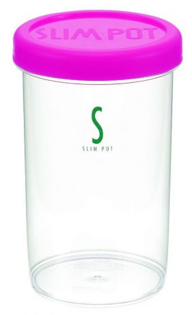 Банка для сыпучих продуктов INOMATA Slim pot, 0252RP, розовый, 680 мл