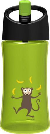 Бутылка Carl Oscar для воды детская Monkey, 0,35л, светло-зеленый