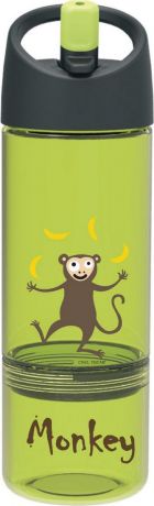 Бутылка Carl Oscar детская 2в1 Monkey, светло-зеленый