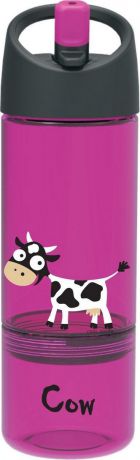 Бутылка Carl Oscar детская 2в1 для воды, Cow, фиолетовый