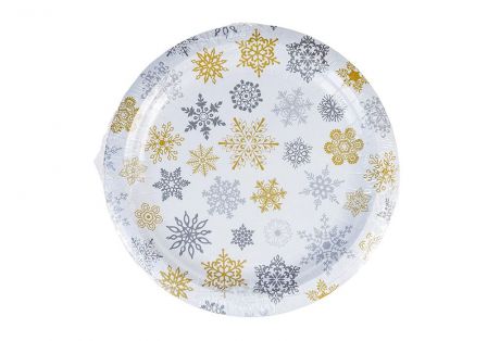 Набор одноразовой посуды Kukina Raffinata Снежинки