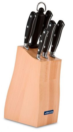 Набор кухонных ножей Arcos Rivera, на подставке, 2342, 7 предметов