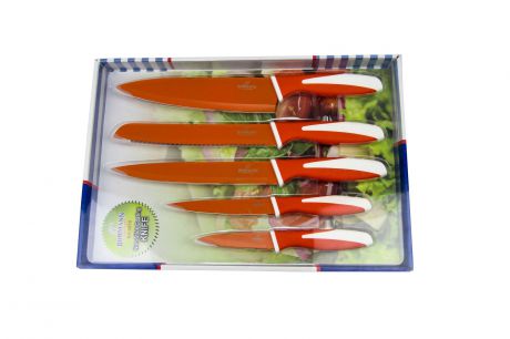Набор ножей Bohmann BH-5218, оранжевый, 5 предметов
