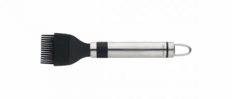 Кисть кондитерская Brabantia "Profile", силиконовая, малая, цвет: стальной матовый, черный. 380006