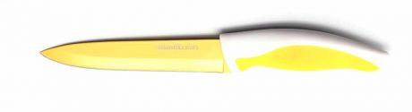 Нож для нарезки "Atlantis", цвет: желтый, длина лезвия 13 см. L-5U-Y