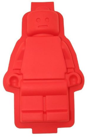 Форма для выпечки Fidget Go Lego, для приготовления кексов, пирожных, желе, выпечки и запекания, красный