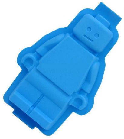 Форма для выпечки Fidget Go Lego, для приготовления кексов, пирожных, желе, выпечки и запекания, голубой