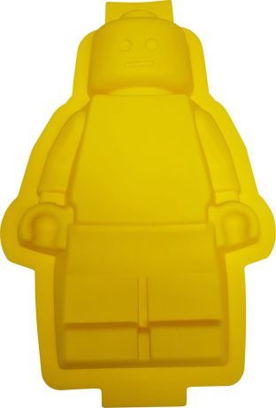 Форма для выпечки Fidget Go Lego, для приготовления кексов, пирожных, желе, выпечки и запекания, желтый