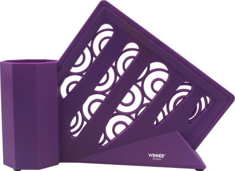 Подставка для ножей "Winner", цвет: фиолетовый. WR-3155