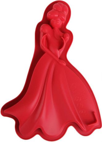 Форма для выпечки Fidget Go Принцесса, для выпечки и запекания, красный