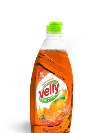 Средство для мытья посуды Velly "Сочный мандарин", 500 мл