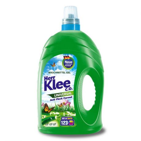 Жидкое средство для стирки Herr Klee C.G. Концентрат, гипоаллергенный, для цветных и белых вещей, зеленый