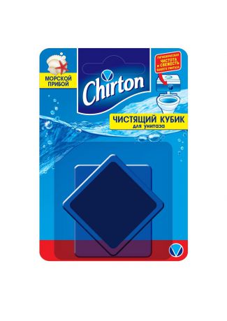 Средство для ванной и туалета CHIRTON Морской Прибой 50 гр., синий, 0.1