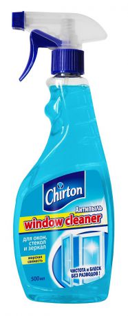 Средство для чистки стекла Chirton Морская Свежесть, синий, 0.546