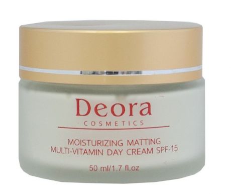 Мультивитаминный увлажняющий и матирующий дневной крем Deora Cosmetics SPF 15
