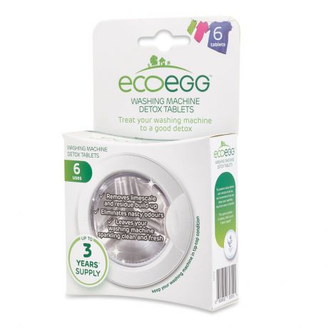 Специальное чистящее средство Ecoegg Таблетки Детокс Ecoegg для стиральных машин от накипи, EPDT6, белый