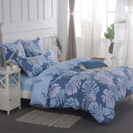 Комплект постельного белья Sofi de Marko "Мифальда", 1,5 спальный, цвет: голубой
