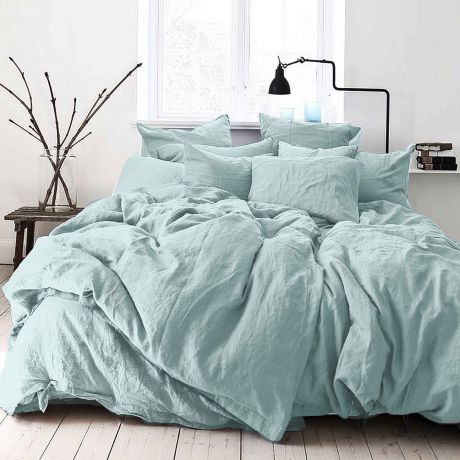 Комплект постельного белья Seta De Lux Aqua Sprill, 01783403, голубой, 2 спальный
