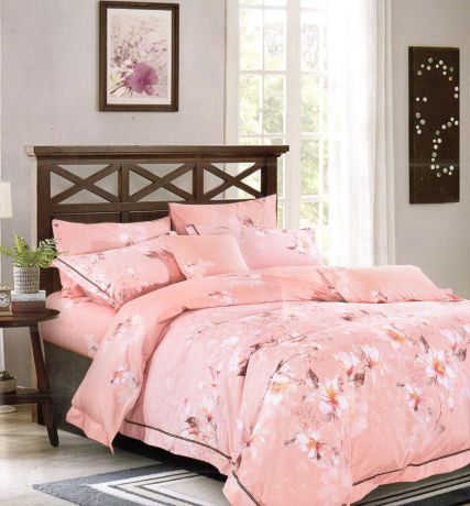 Комплект постельного белья Pastel Pink, 401019, розовый