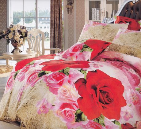 Комплект постельного белья Pastel Rose , 13101, розовый