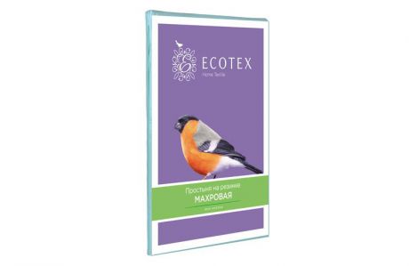 Простыня Ecotex трикотажная, розовый