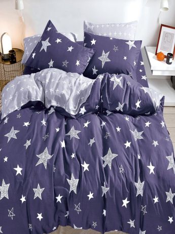 Комплект постельного белья Jardin 3420_RUMER, фиолетовый