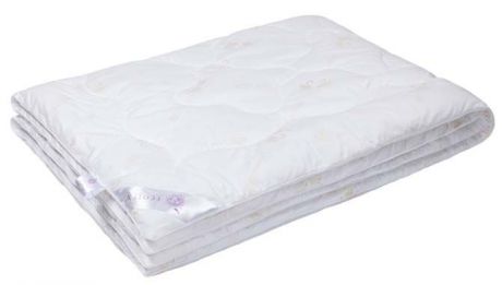 Одеяло Ecotex Премиум "Лебяжий пух", наполнитель: синтепух, цвет: белый, 140 х 205 см
