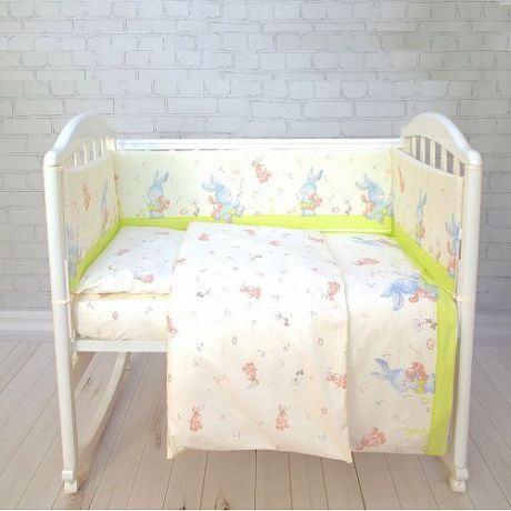 Комплект постельного белья Baby Nice «Зайчики», C121/14LG, разноцветный, наволочка 40 х 60 см